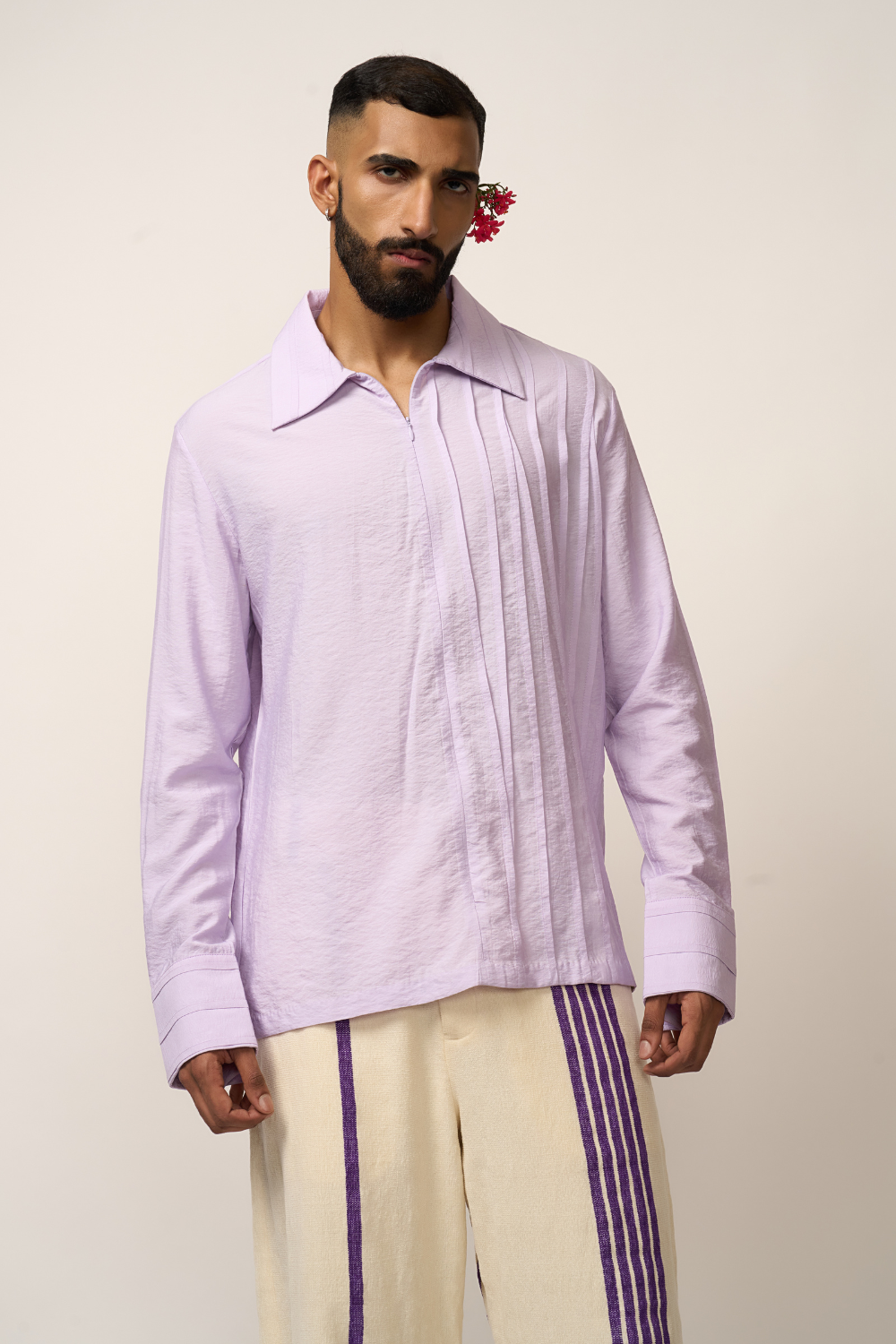 PLEATED SHIRT