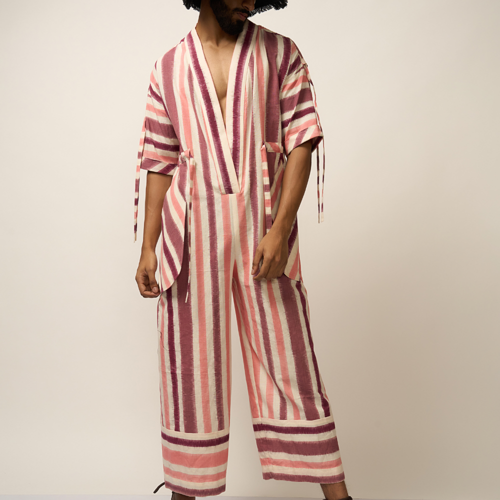 DOUBLE IKAT JUMPSUIT