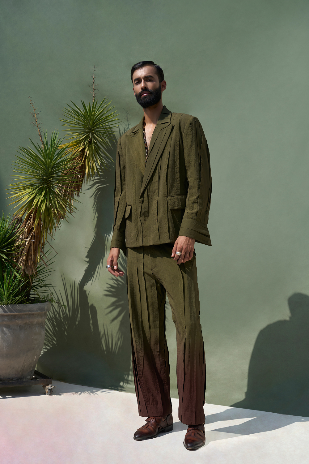 PLEATED MANGROVE SUIT
