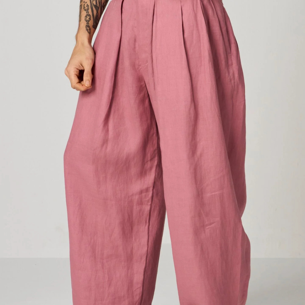 PLEATED WIDE PANTS
