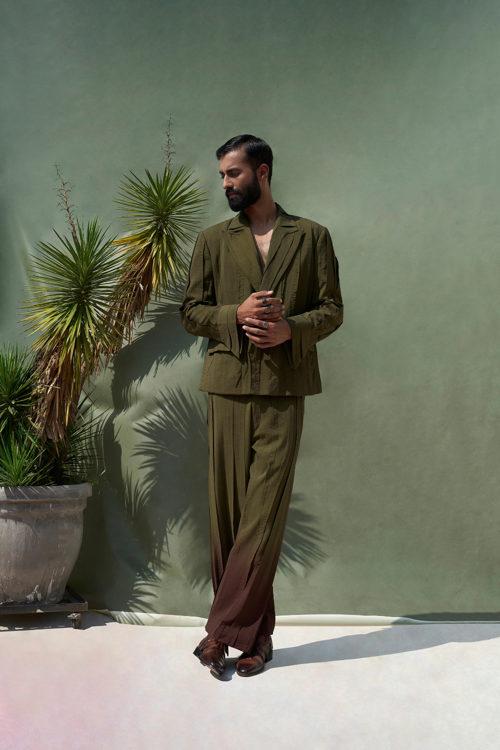 PLEATED MANGROVE SUIT