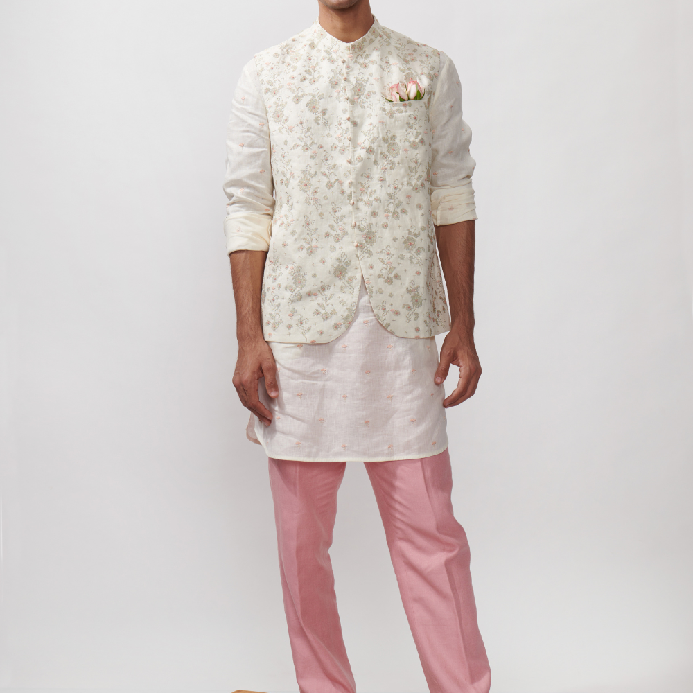 BAAGH - ZARI EMBROIDERED BANDI SET