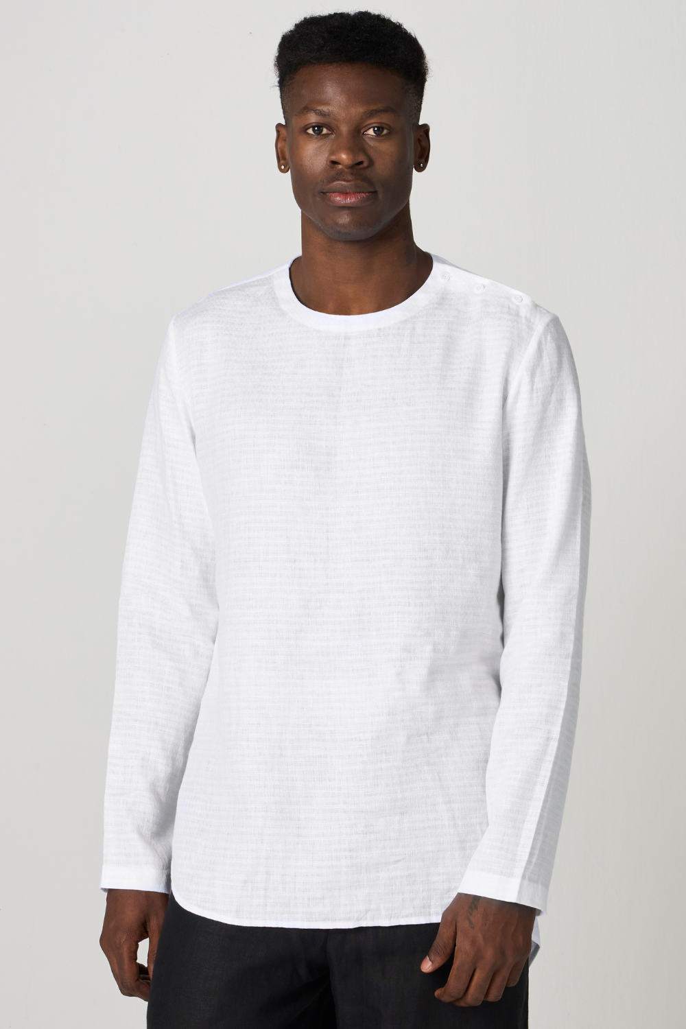 CREW KURTA - WHITE