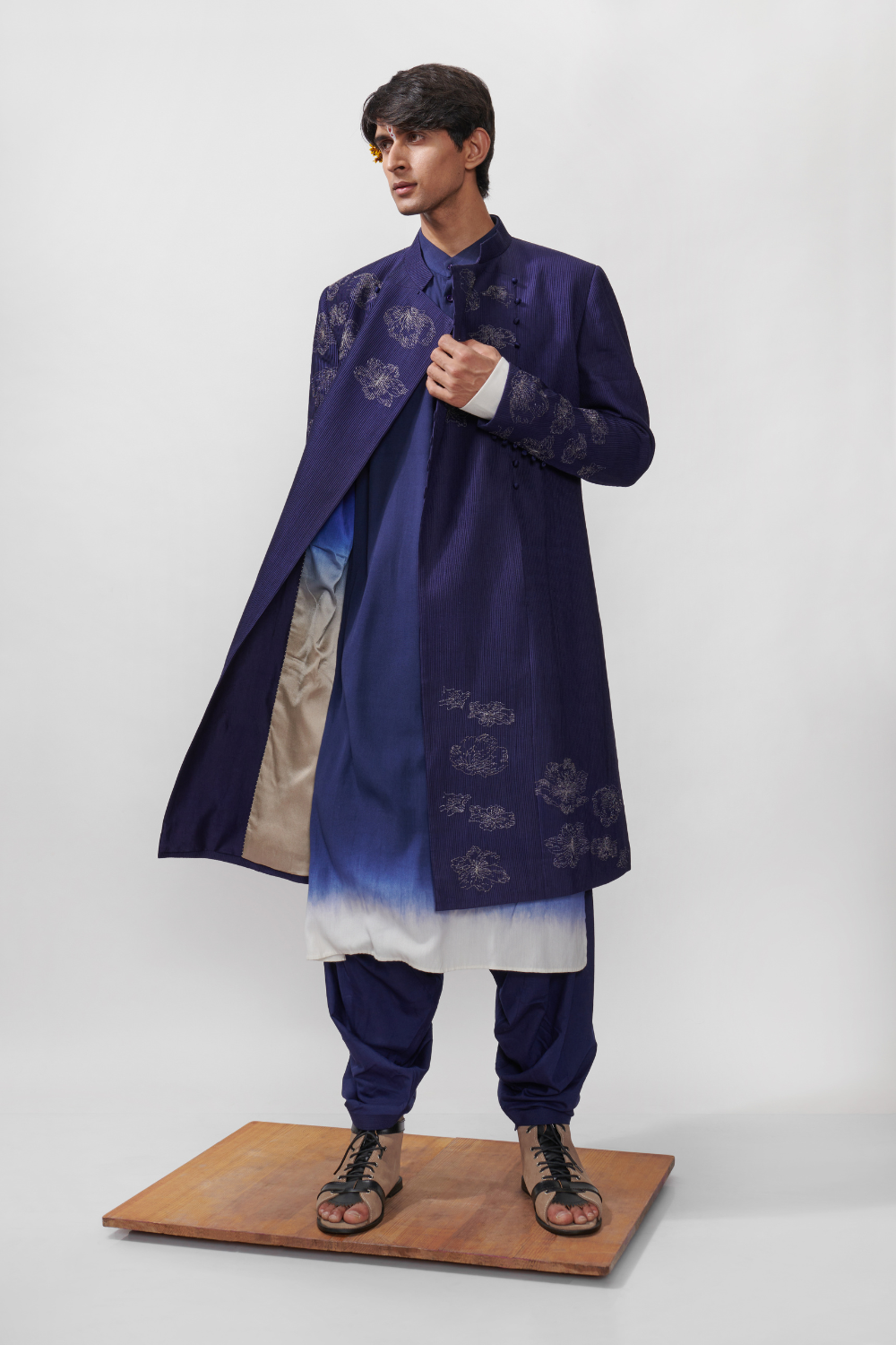 NOOR PIN TUCKED ACHKAN