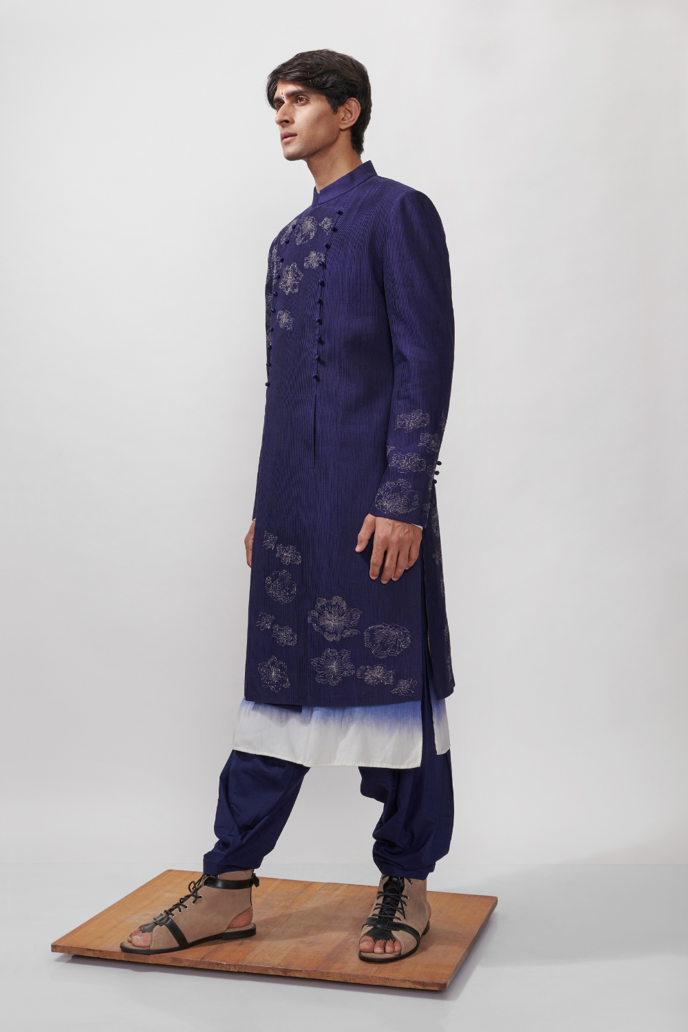 NOOR PIN TUCKED ACHKAN