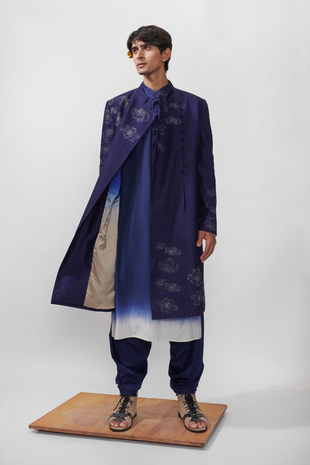 NOOR PIN TUCKED ACHKAN