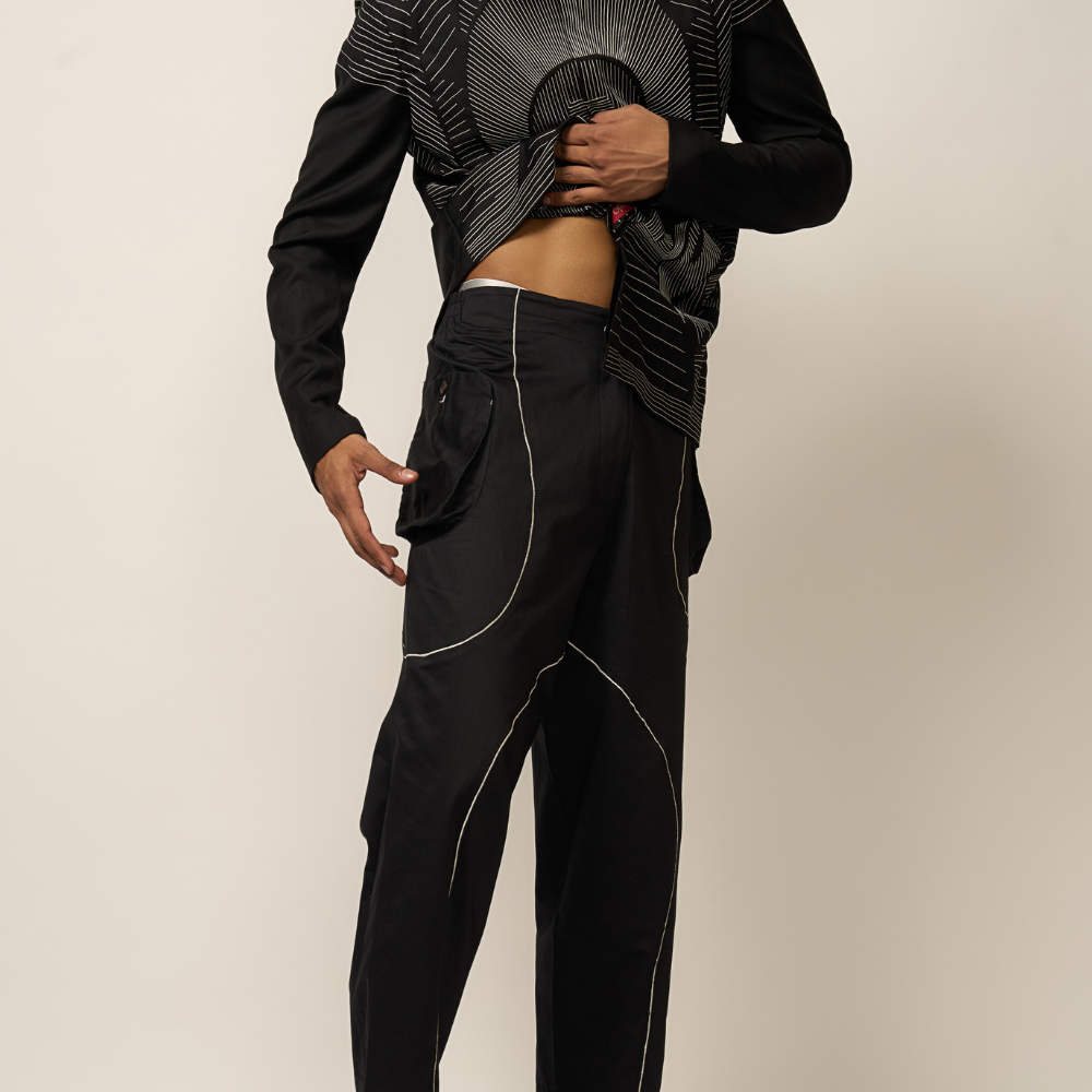 CONTOUR PIPING TROUSER