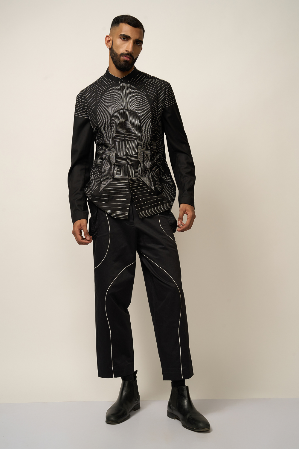 CONTOUR PIPING TROUSER