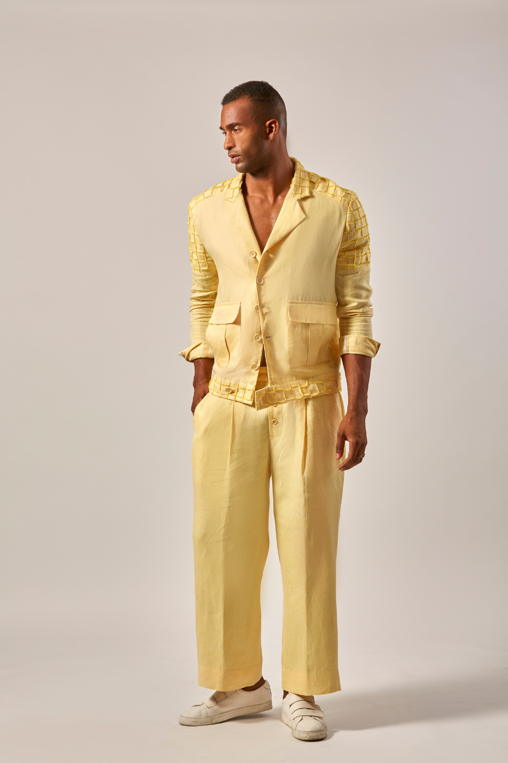 BASKET WEAVE SHACKET